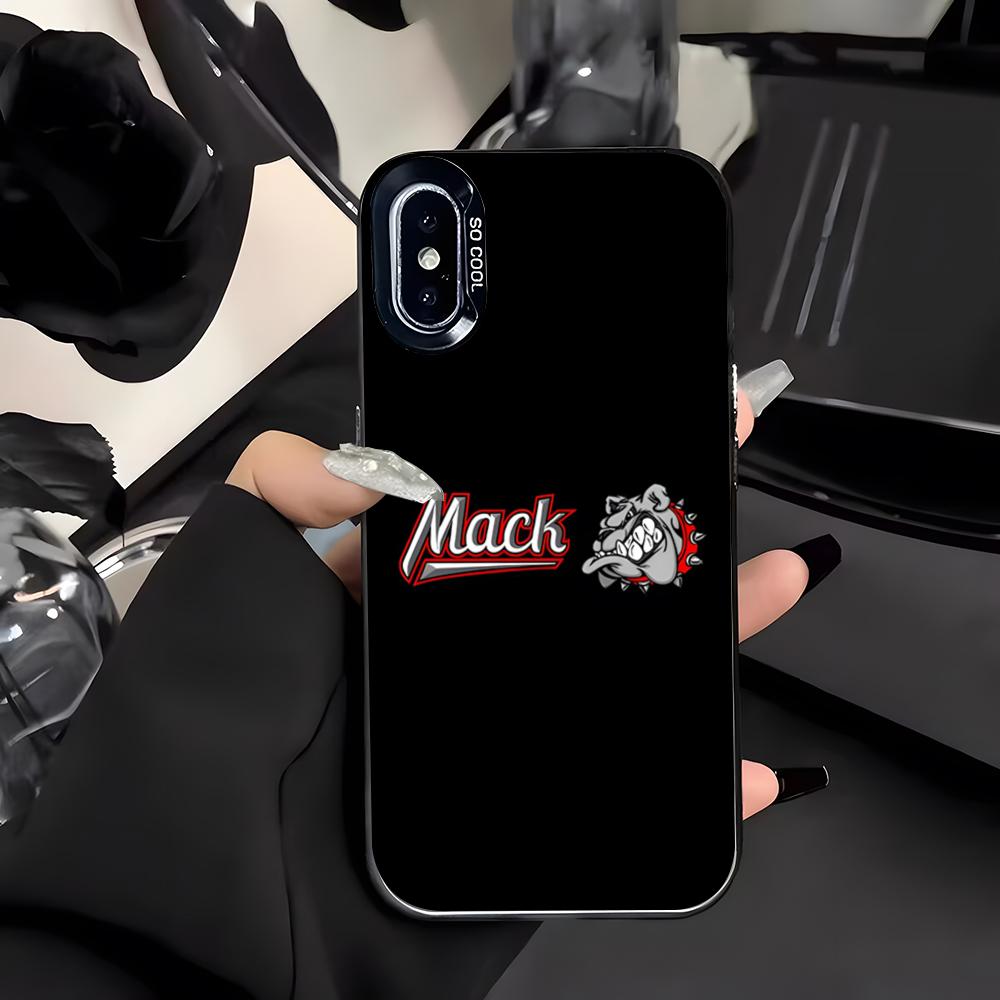 

M-mackS Truck-k Logo Phone Case For IPhone 17 Air 16 E 15 14 Plus 13 12 11 Pro Max Colored Silver Cover iPhone 16