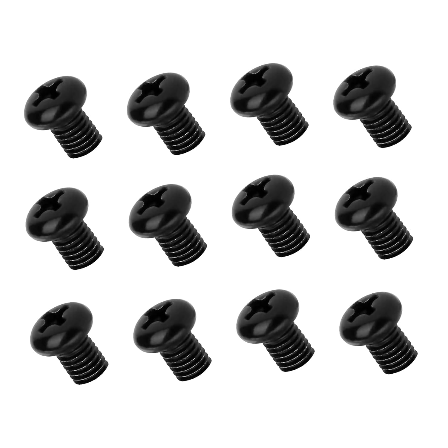 

12pcs Rear License Plate Screws M5-0.8x6mm, Car Plate Screw Stainless Steel Black Zinc Plated License Plate Screws Compatible with Model 3 Y BMW 18-8 M5-0.8x6mm