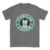 Streetwear TShirt Summer StarClan Coffee  Leisure TShirts Samurai Cat Cotton Tee Shirt for Unisex Y2K Wholesale Short Sleeve Tees