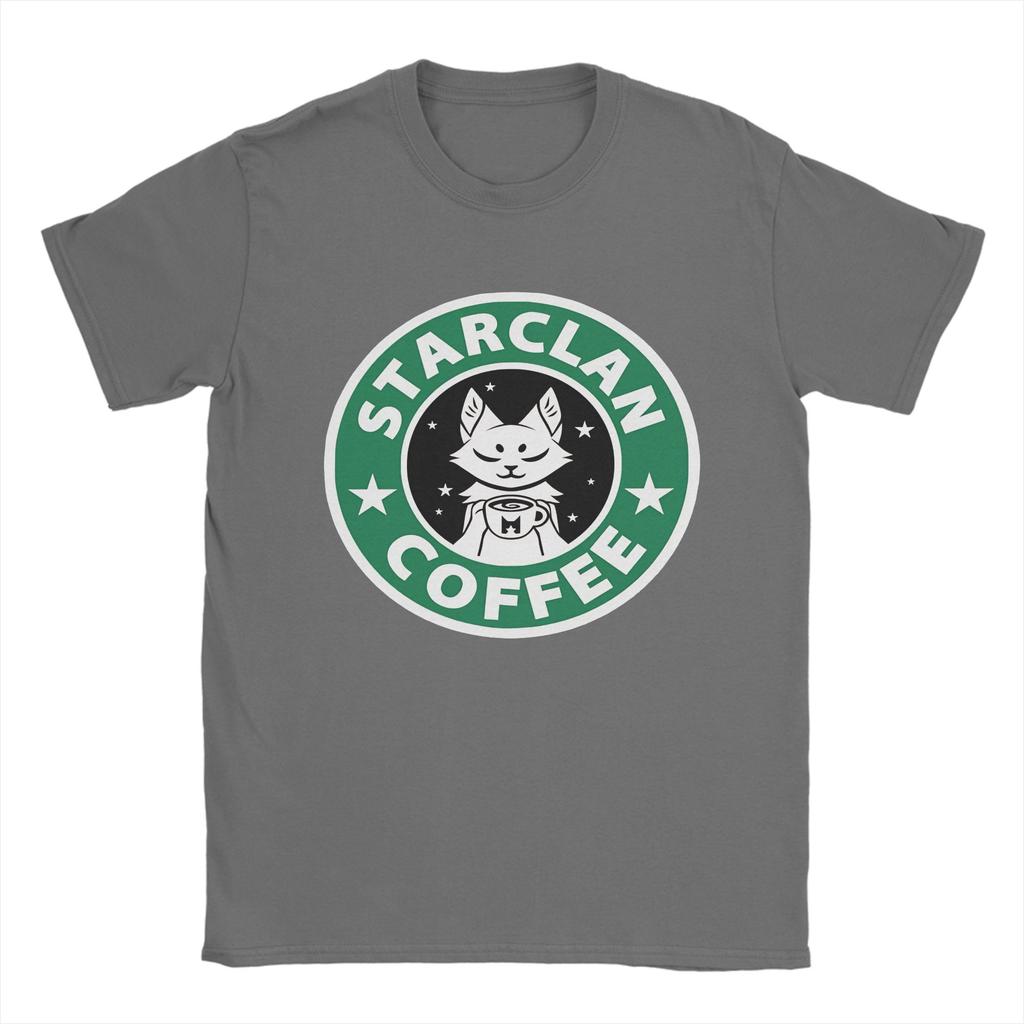 Streetwear TShirt Summer StarClan Coffee Leisure TShirts Samurai Cat Cotton Tee Shirt for Unisex Y2K Wholesale Short Sleeve Tees