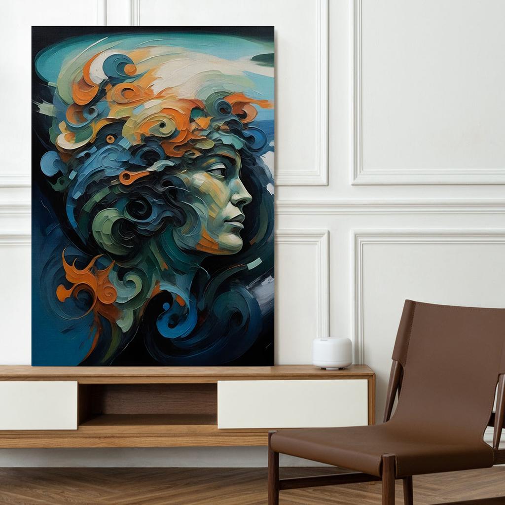 Obraz na płótnie portret abstrakcja