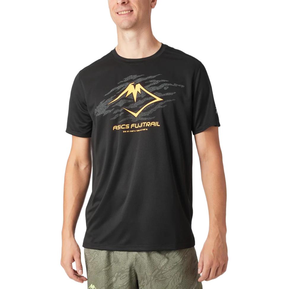 ASICS T Shirts Men s Black Crew Neck 2011D390-001 L