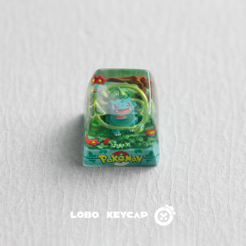 Pokemon Squirtle Bulbasaur Mechanical Keyboard Keycap ESC Cute Resin Shrink Mold Drip Glue Keycaps Anime Peripheral Accessories