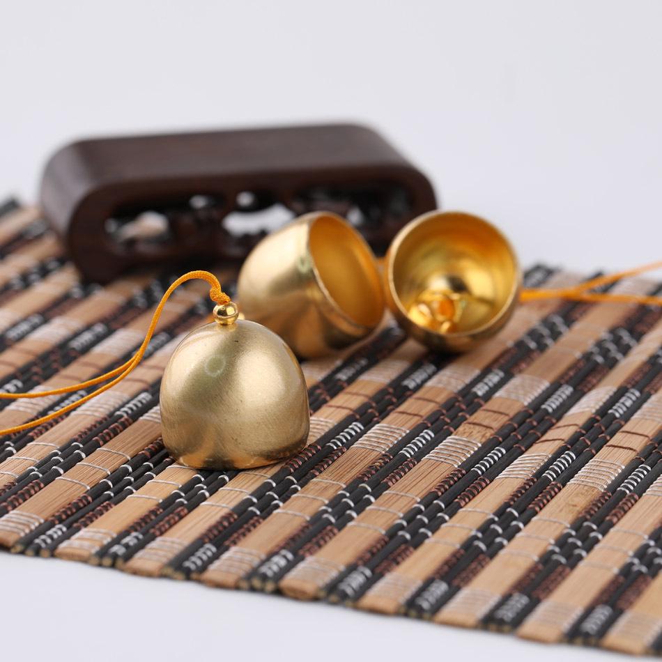 28mm Retro Kupfer Jingle Bell Windspiel Hut: Weihnachtsanhänger Ornament Geschenk