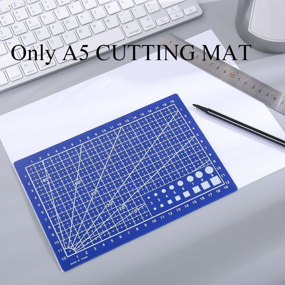 Leather Craft Card School Supplies Paper Board A5 Grid Lines Cutting Mat Cutting Plate Sewing Tool