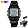 SKMEI 1381 Luxury Electronic Mens Wristwatches Waterproof LED Display Digital Watch for Men Military Sports 1328 Reloj Masculino