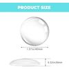 Wall Mounted Door Handle Stop - 12PCS - Transparent - Round