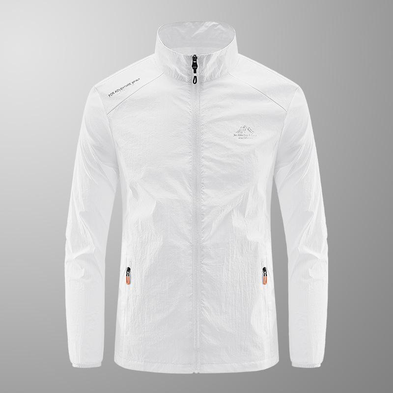 Men's Jacket Standing Collar Lightweight Casual Jacket Outdoor Windproof Fishing Jacket