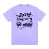 Sorry Got Plans Funny Cat Meme Vintage Graphic T Shirts Men Women's Fashion Trend Tops T-shirt Summer Casual 100% Cotton T Shirt