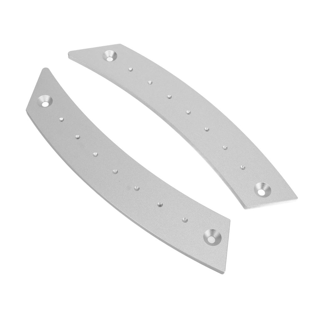 2 Stück Türverkleidung Zuggriff Set Aluminiumlegierung Arbeitssparend Hochfest Rostfrei für Autos Silber