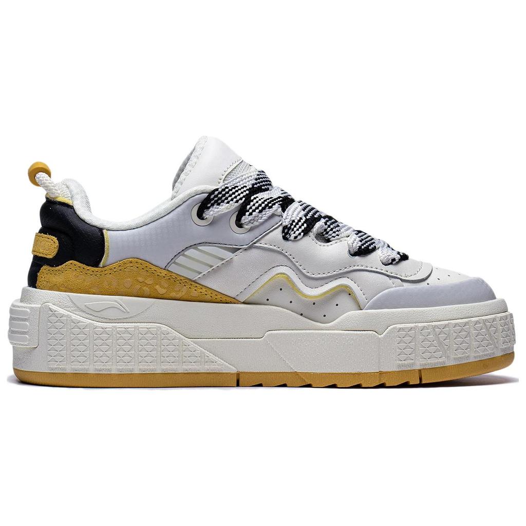 Li Ning 001 Unblock Classic Casual Durable Lightweight Low Top Skate Shoes Women sneaker White Platinum AGCT096-2