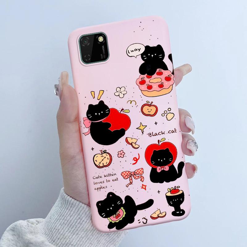 For Huawei Y5p Phone Case DRA-LX9 Butterfly Flower Girl Design Soft Silicone TPU Back Housing for Honor 9S HuaweiY5p Y 5p Covers