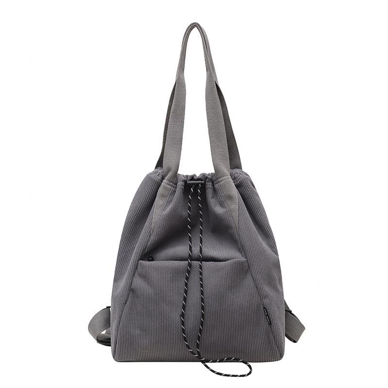 Casual Big Bag Women's 2025 New Fashion Corduroy Shoulder Bag Large Capacity Tote Class Commuter Oblique Span Bag