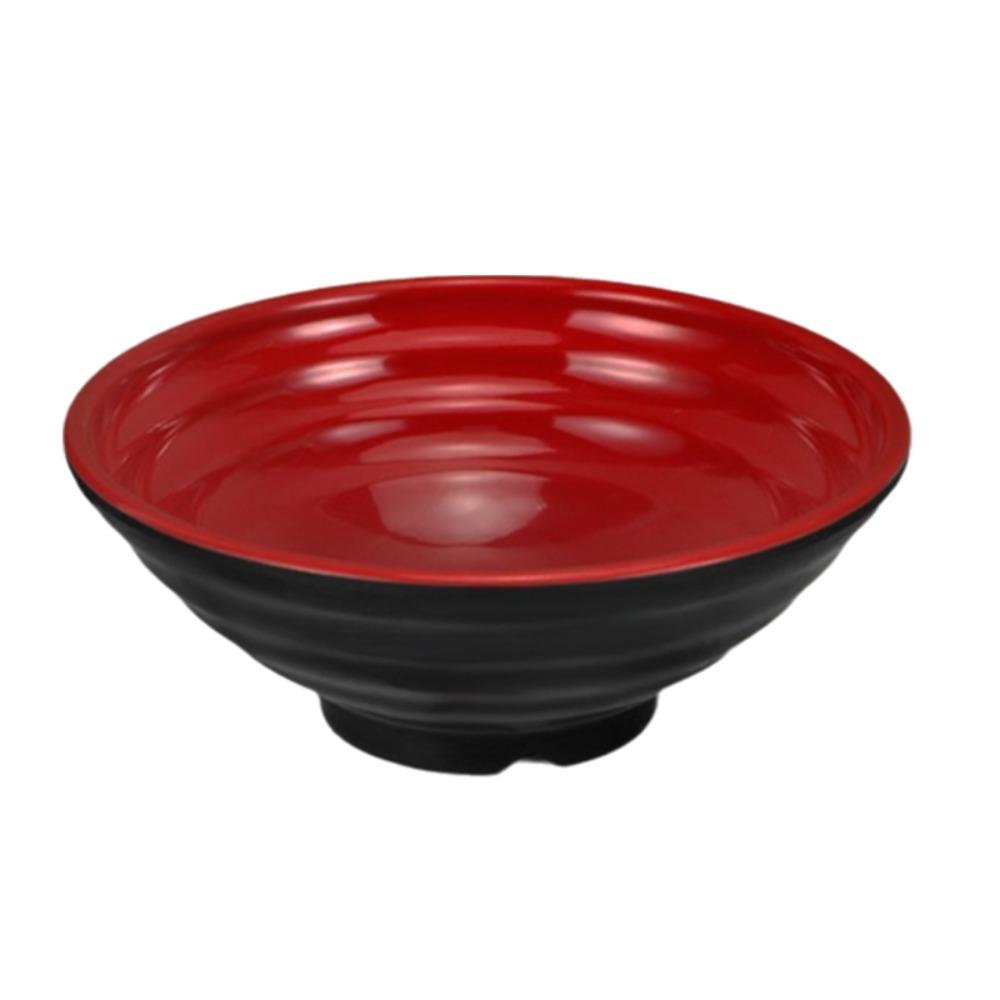 Red and Black Ramen Bowl Melamine Soup Bowl Tableware Fruit Salad Bowl  Commercial