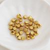 Gold Plated Double-Sided Fu Character Spacer Beads for Jewelry Making
