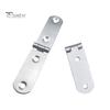 8 Stück anschraubbare Scharniere, Klappscharniere, rostfrei, korrosionsbeständig, glatt, für Schrank, Tisch, Möbel, 180 Grad faltbare Scharniere