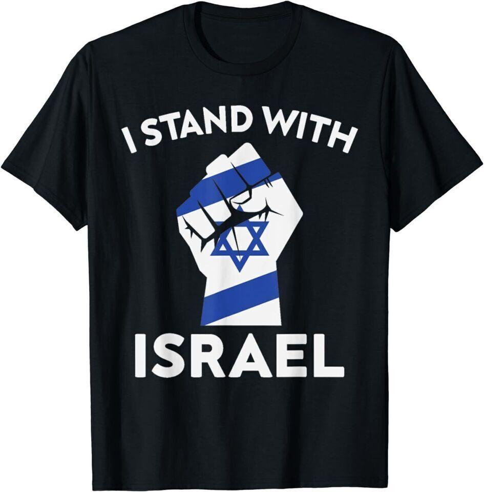 Israeli Flag Jewish Star Of David I Stand With Israel TShirt Size M  3XL Unisex T-Shirt S