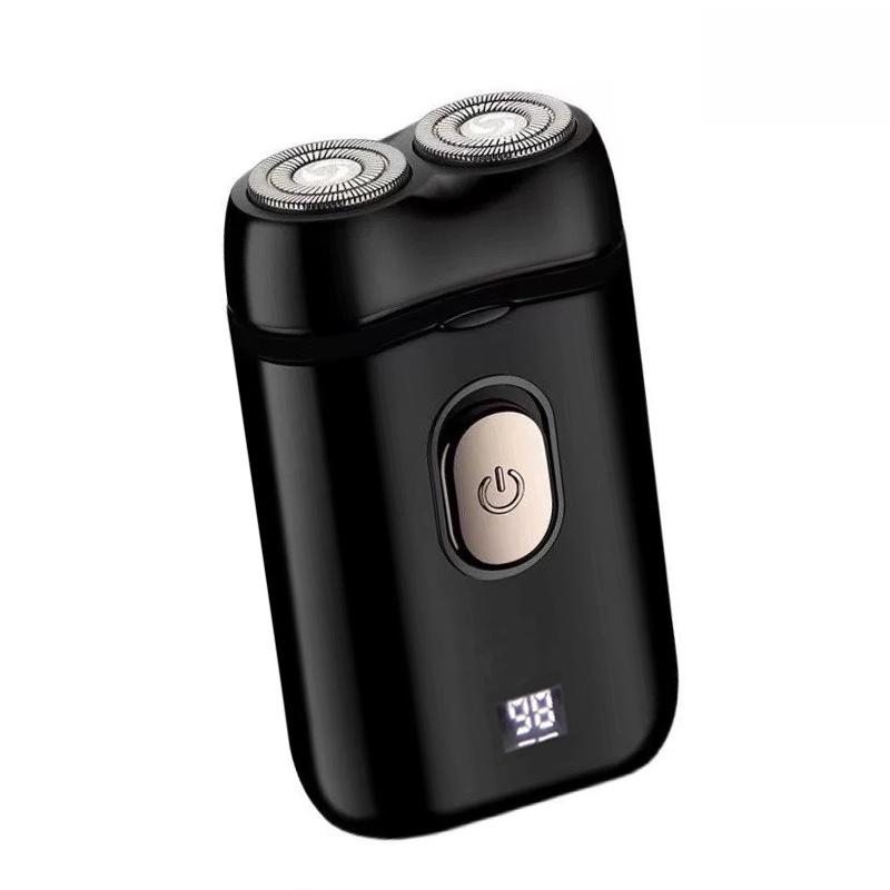 

Чоловіча акумуляторна електрична бритва з подвійною головкою - Портативна, багатофункціональна бритва для бороди