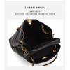 Factory Korean Diamond-style Chain Bucket Bag Sheepskin Light Luxury Women's Large-capacity High-end Portable Tote