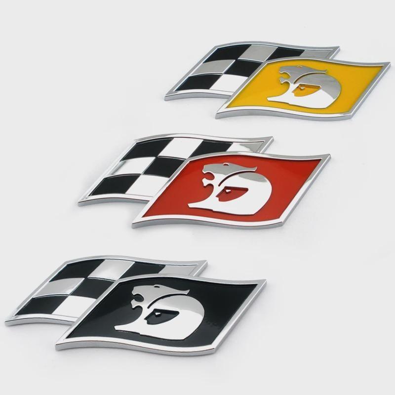Car Decal Rear Trunk Metal Emblem Badge Sticker for H/ol-den HSV Logo Commodore Captiva Barina Trailblazer