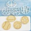 Soccer Ball Football Shaped Cookie Cutter DIY Cracker Cookie Cutter Cake Decoration Tools
