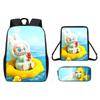 Cartoon Anime Shoulder Bag Pencil Case School Backpack For Children