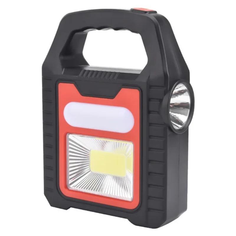 Portable Solar Lantern COB LED Work Lamp Waterproof  Emergency Spotlight USB Rechargeable Hand Lamp for Outdoor Hiking Camping