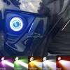 2Pcs Auto 30W Driving DRL Fog Lights COB Angel Eye 64/76/89mm Car Ambient Lamps Waterproof Daytime Running Bulb Headlight DC 12V
