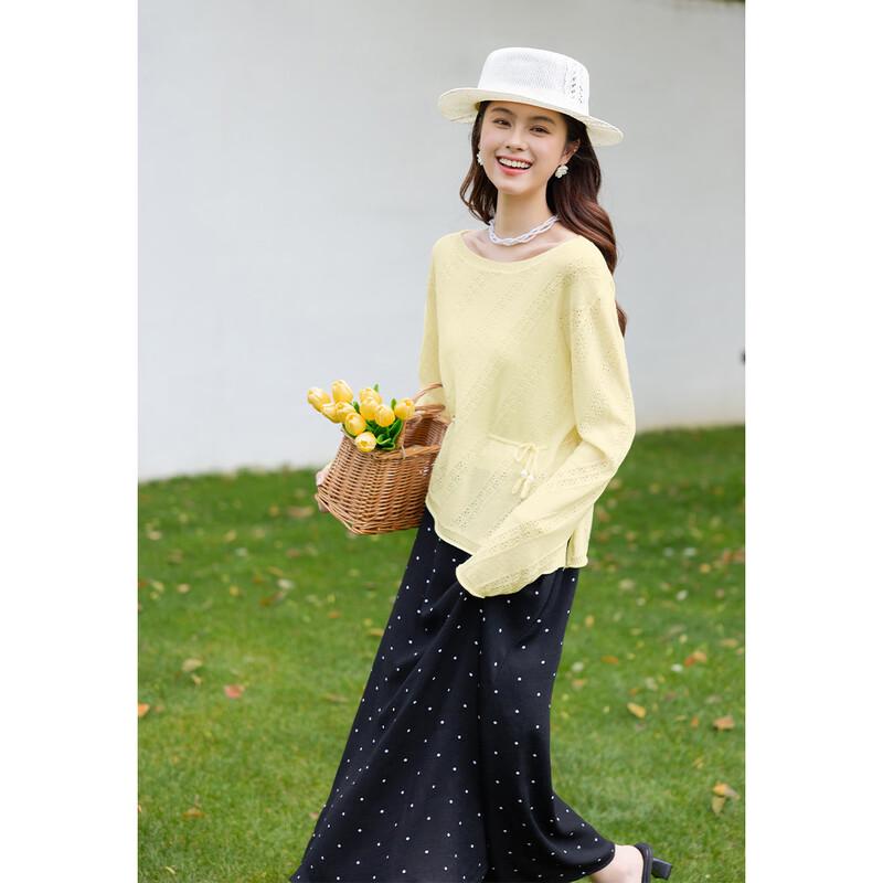 Mocana Women's Summer Beach Long Sleeve Knit Top