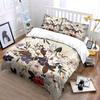 Floral Botanical Pattern Design Bedding Duvet Cover Set  (1*Duvet Cover 2*Pillowcases, Without Duvet Insert)