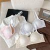 Japanese Sweet Girl Thin Bra Underwear Small Breasts Gather High School Students Without Steel Rings Cute Anti-sagging Lace Cotton