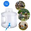 7.5/11.3L Tragbarer Wassereimer Fahrbarer Reiner Wassertank Behälter mit Wasserhahn für Outdoor Camping Kochen Picknick Wandern
