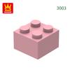 Non-Toxic 77Pcs/Lot 3003 2X2 High 4-Hole Building Blocks Moc Color Parts Compatible With Bricks Diy Children Toy Assembly Gift Box