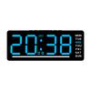 Digital LED Alarm Clock Date TEMP Brightness Adjustment Electronic Clock Kids Bedside Mute Snooze Clock 12/24H USB Powered