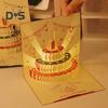 3D Birthday Card Pop-Up Greeting Card with Musical Lights Happy Birthday Card with Cake for Women Men Kids Friends