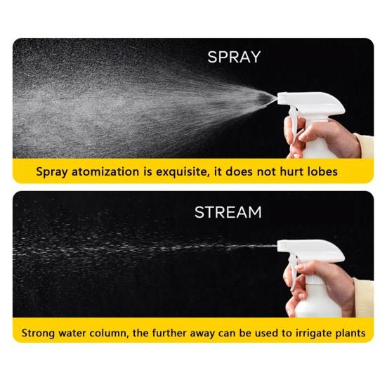 180/350/500ml Spray Bottle Large Capacity 360-degree Rotation Watering Flowers Compact Shooter Nozzle Spray Kettle Garden Supplies