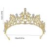 Shiny Princess Tiara Metal Rhinestone Crown Elegant Baroque Crown  Bridal