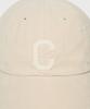 COVERNAT [Cozy Fit] C Logo Applique Corduroy Ball Cap Ivory