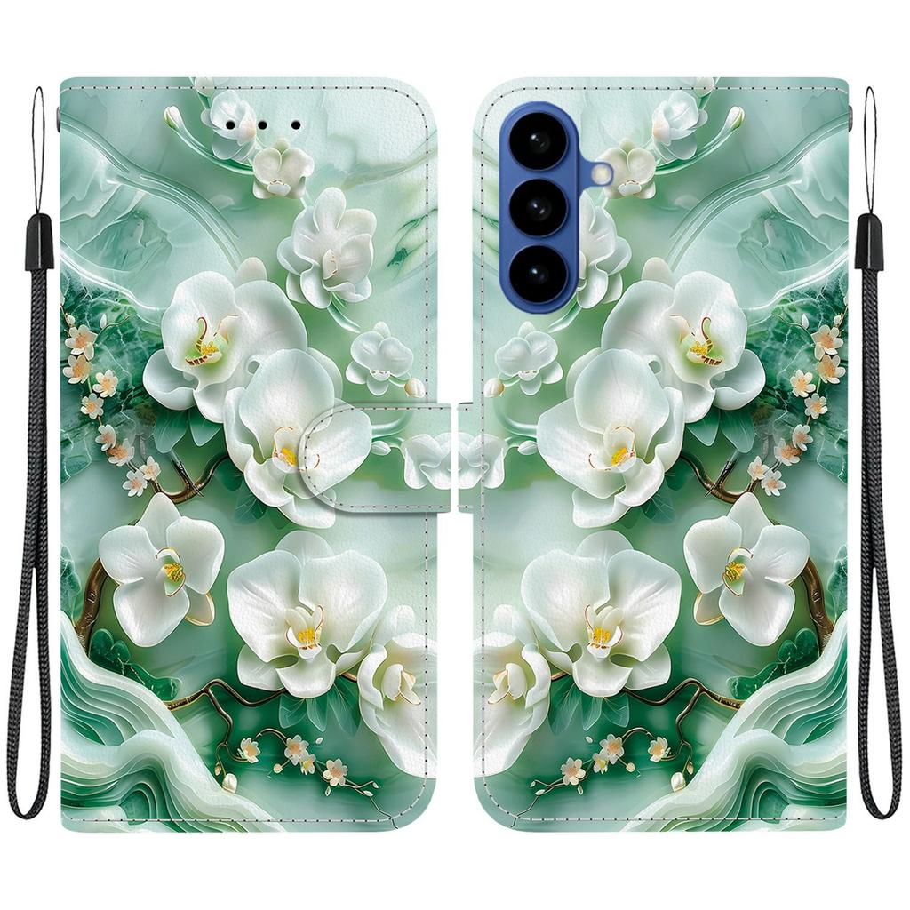 For Samsung Galaxy A57 5G Case Pattern Printing Leather Flip Wallet Phone Cover with Lanyard