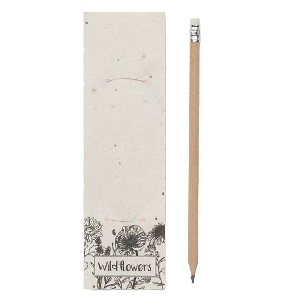 MidOcean Penseed Wild Flowers Seed Paper Pencil With Eraser