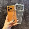 Cat's Ears Transparent Shockproof Phone Case for Iphone 17 Air 16 Pro Max 15 Plus 14 Pro 13 12 11 Xr X Xs Max 7 8 Se 2022 2020 Minimalist Soft Cover