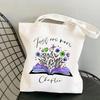 Flowery Books Print Harajuku Women's Casual Shopping & Student Tote Bag