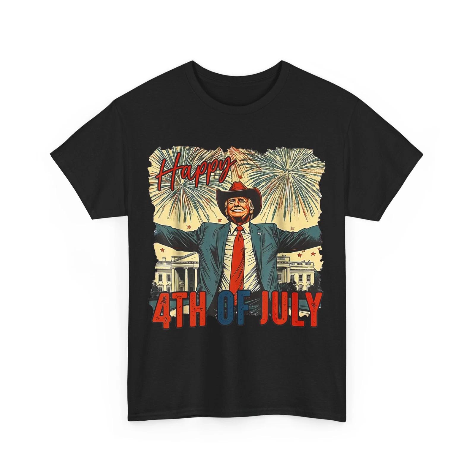 Funny Trump Happy 4th Of July Independence Day T shirt M
