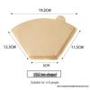 V60 Fan-shaped Raw Wood Pulp Coffee Filter, 100 Sheets, Hand Drip Disposable