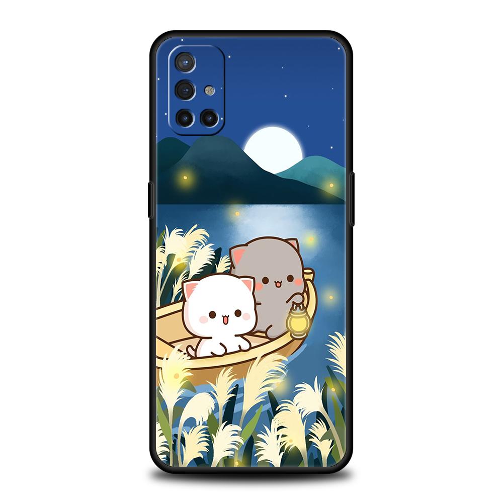 Peach And Goma Cat Phone Case for Oneplus 11 Nord N100 N10 10 7 8 9 9R 7T 8T N200 CE 2 9RT Z Pro 5G Silicone Cover Shell Capas
