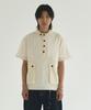 ECORR Nylon Hooded Short Sleeve Pullover_Ivory