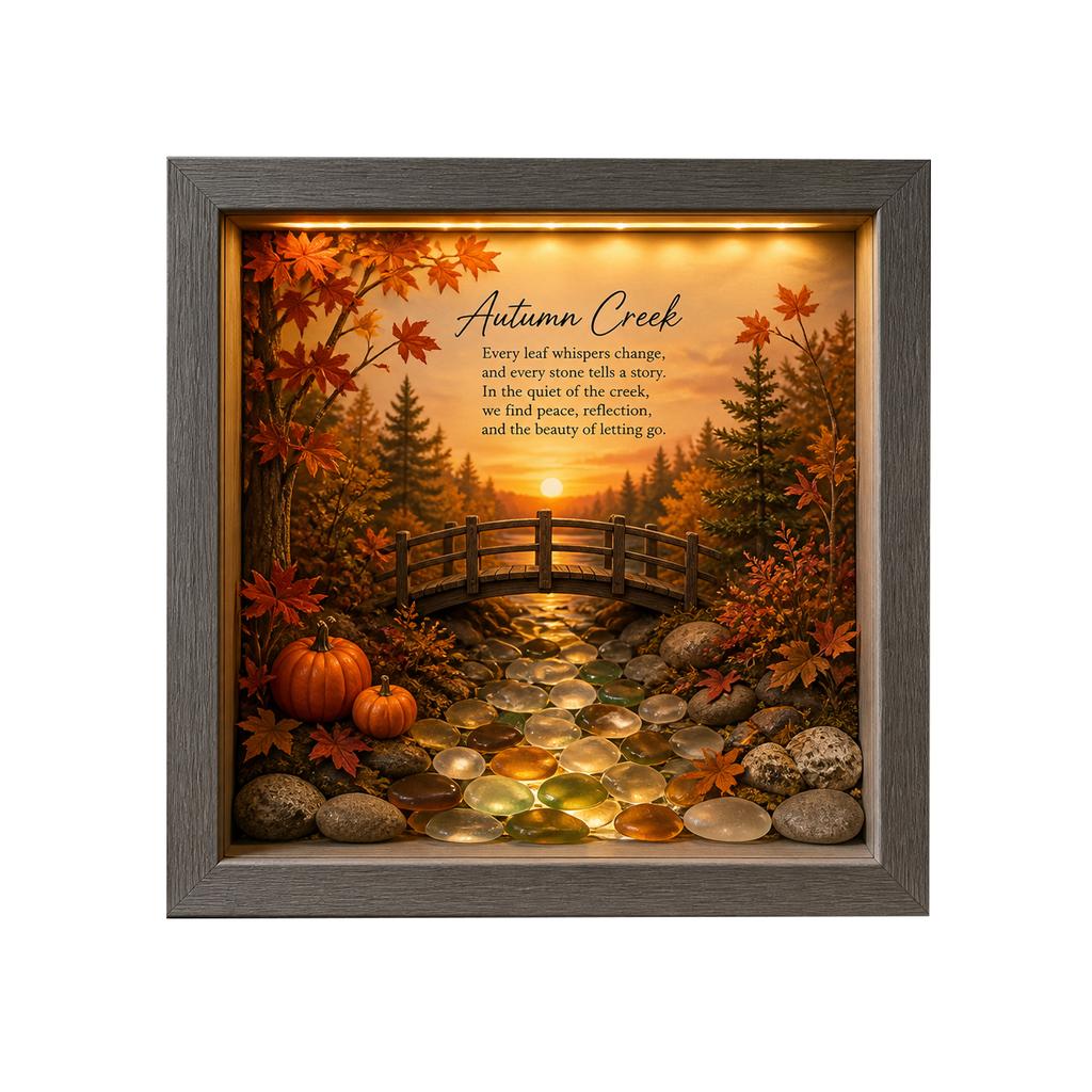 Sea Glass Night Light Painting 21.521.5 - Button Cell Battery Operated Decorative for Bedroom Living Room