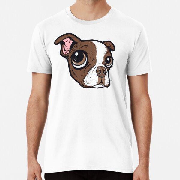 

Brown Boston Terrier Premium T-Shirt S to 5XL Made in the AU/USA T-Shirt 3XL