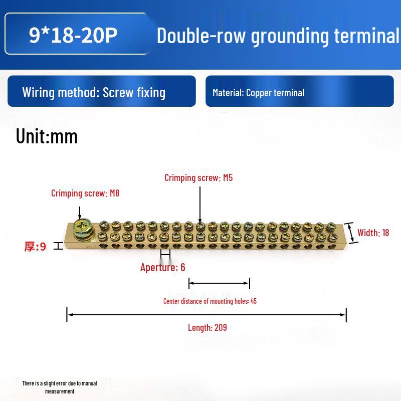 Now: "High-Current Double-Row Brass Terminal with Copper Busbar for Zero Ground Connection"