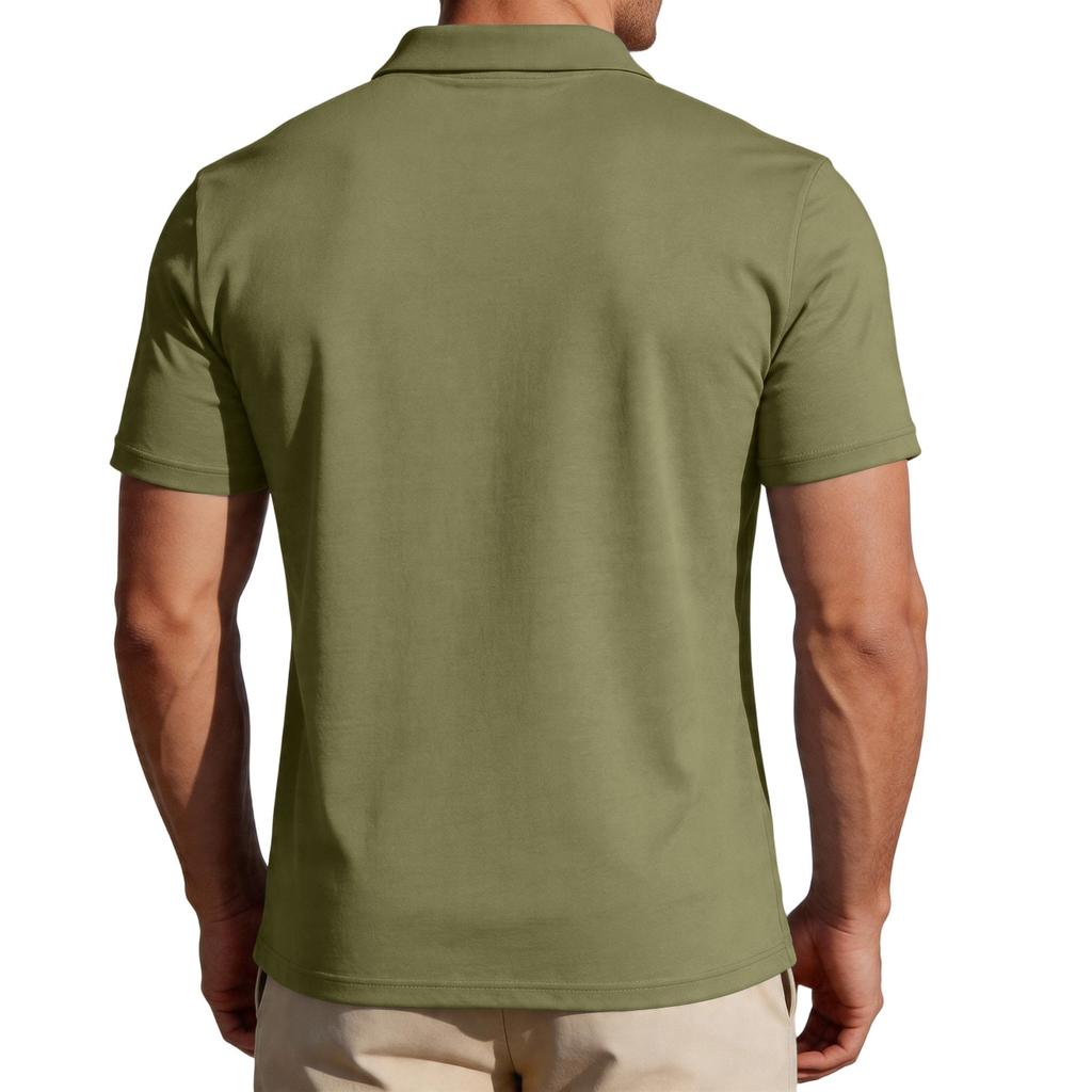Men's Casual Short Sleeve Polo Shirt Loose Fit Halloween Graphic Print Lightweight Comfortable Top for Everyday Wear